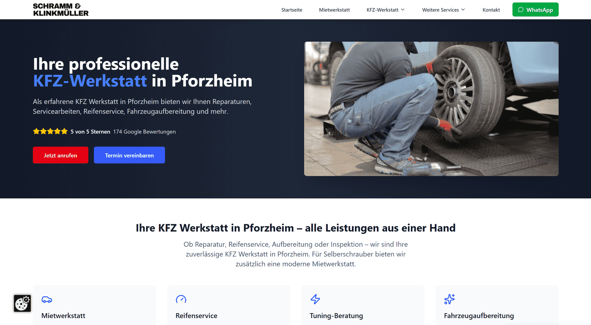 Mietwerkstatt desktop