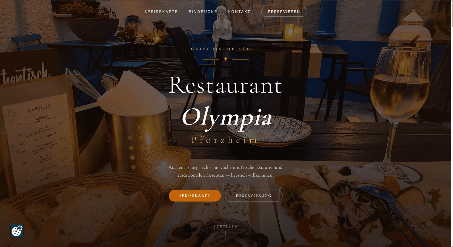 Restaurant Olympia Pforzheim Webseite